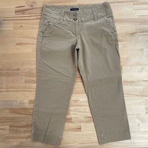 Lands End cropped tan pants